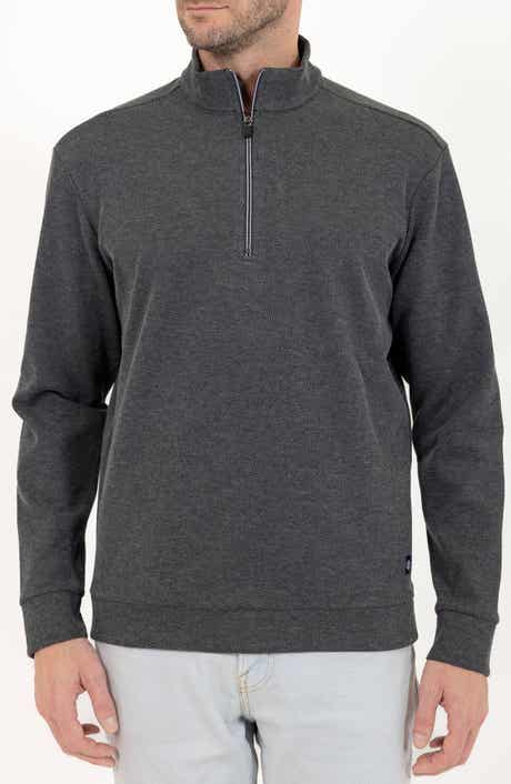 PINO BY PINOPORTE Casual Quarter Zip Pullover Sweater