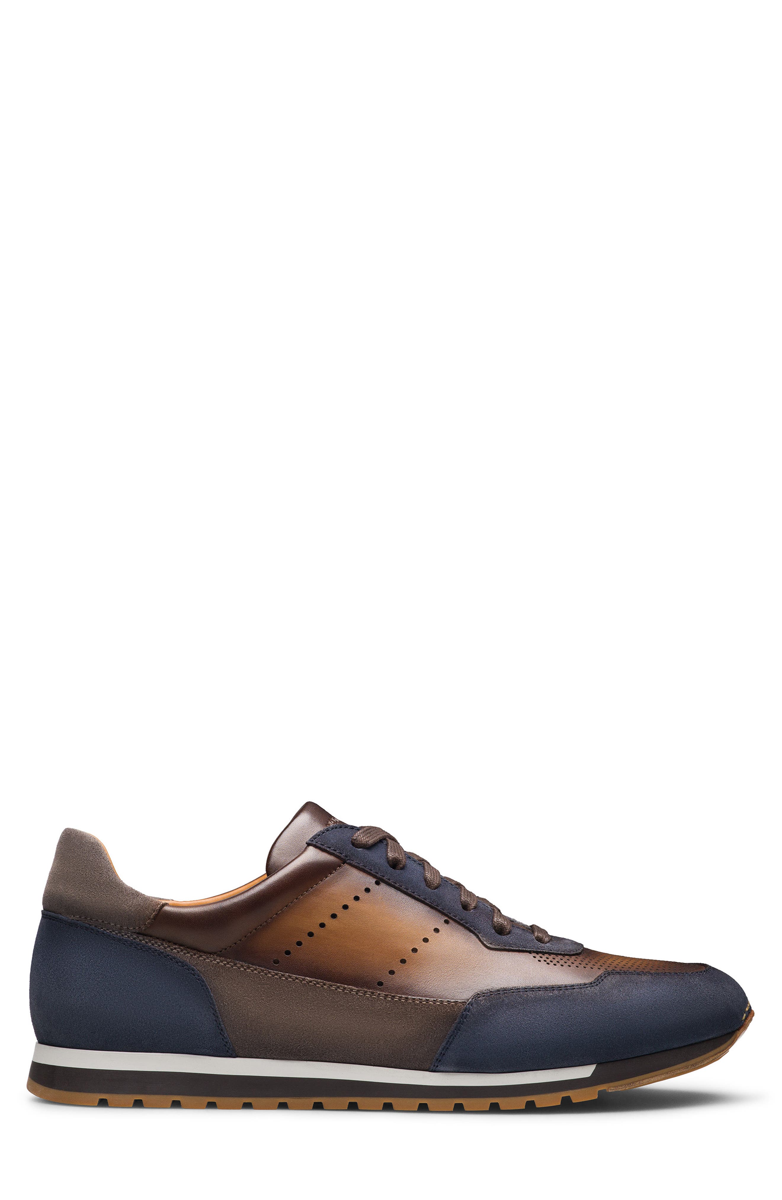 Serrano Low Top Sneaker, Alternate, color, BLUE / BROWN