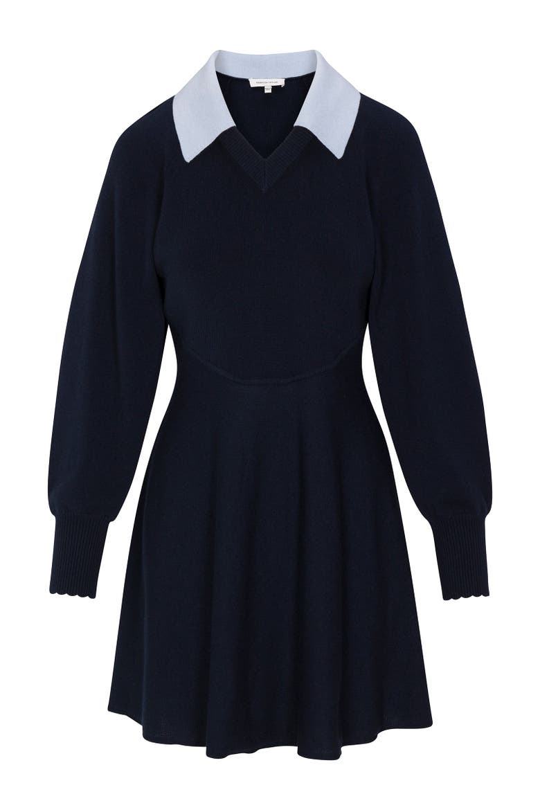 Rhea Sweater Dress, Alternate, color, Navy