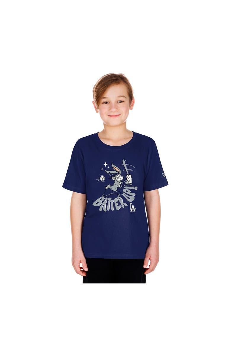 Youth New Era  Royal Los Angeles Dodgers Looney Tunes T-Shirt, Main, color, Royal