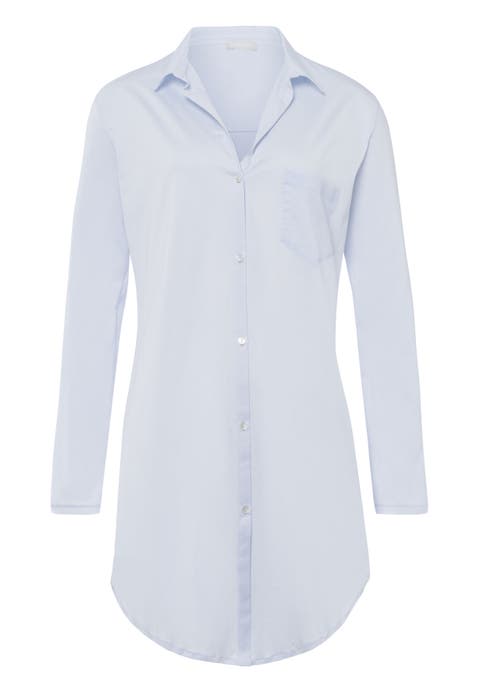 Cotton Deluxe Long Sleeve Cotton Sleep Shirt