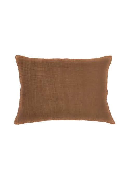 Anaya So Soft Linen Pillow With Down Alternative Insert In Caramel