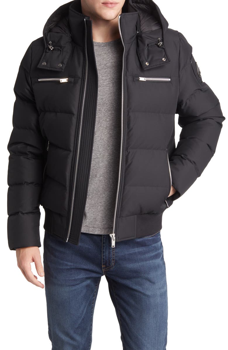 Moose Knuckles Boerum 800 Fill Power Down Bomber Jacket, Main, color,