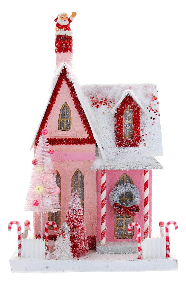 Cody Foster & Co. Candy Cane Cottage Holiday Decoration, Main, color, 