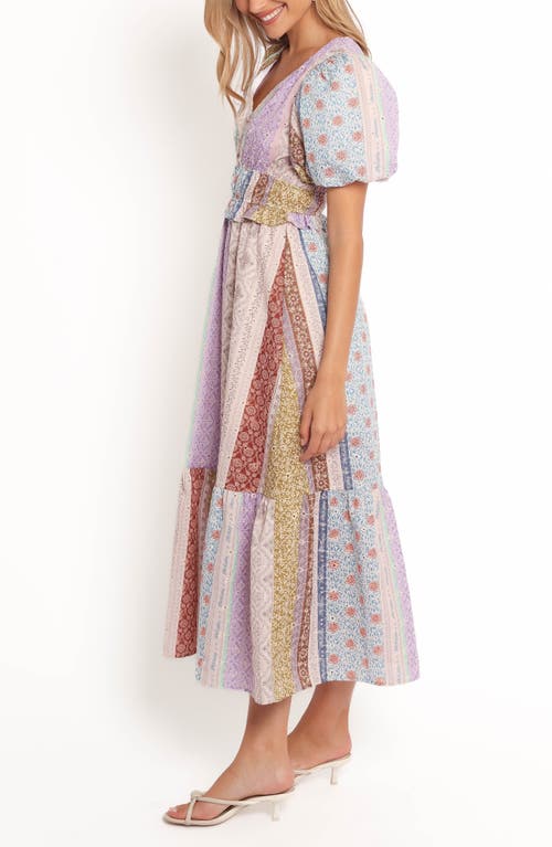Petal And Pup Petal & Pup Verona Patchwork Print Midi Dress In Multi