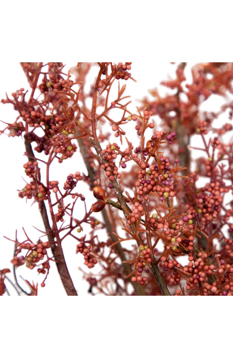 Northlight Pip Berry Clusters Artificial Fall Harvest Twig Wreath - 24", Alternate, color, Red