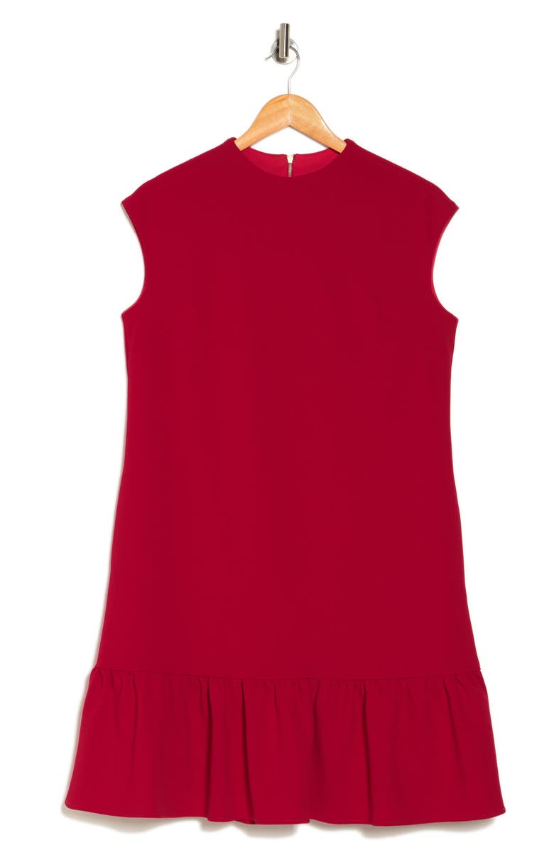 Julia Jordan Ruffle Shift Dress, Alternate, color, Crimson