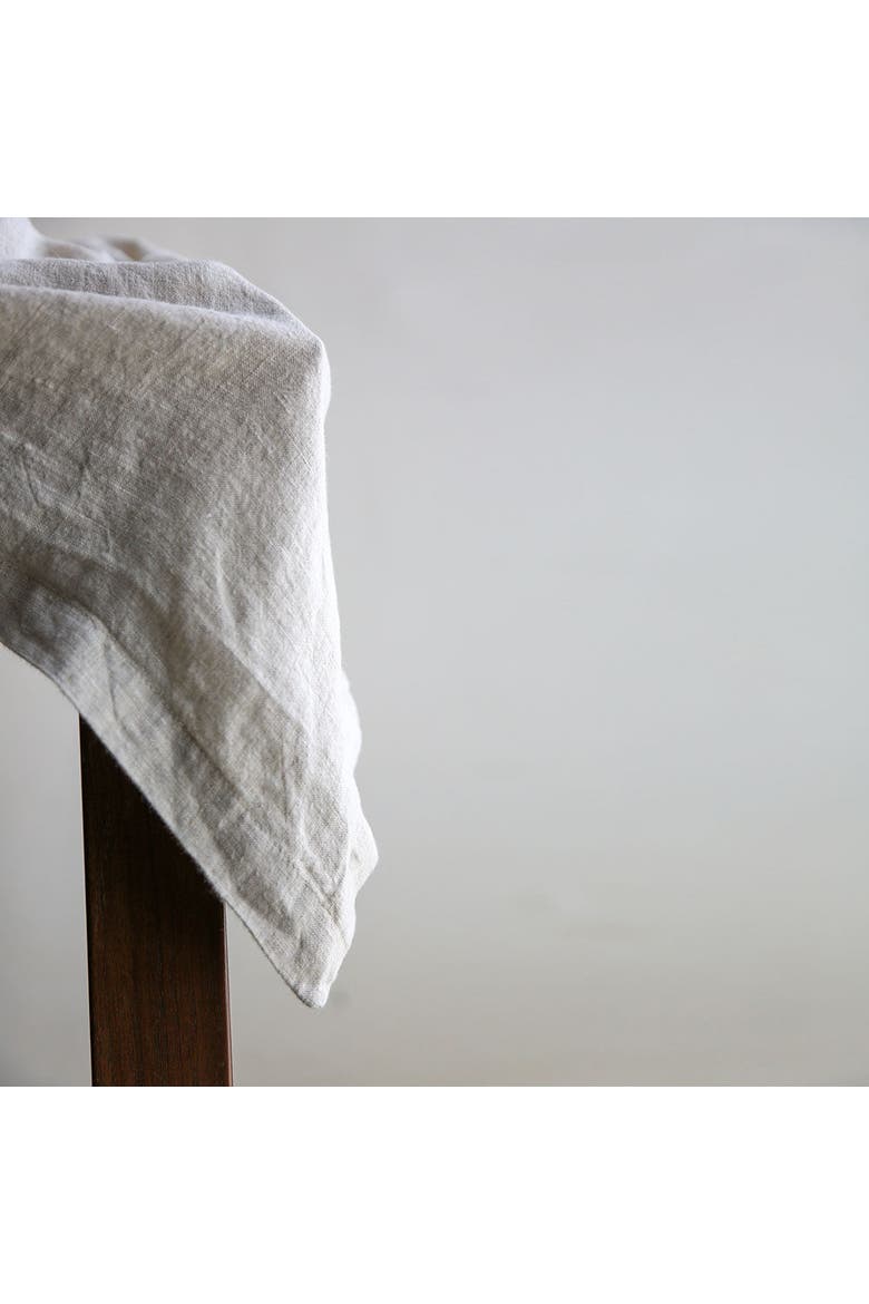 Natural Linen Tablecloth, Alternate, color, Earth tones