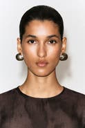 COS Rippled Hoop Earrings
