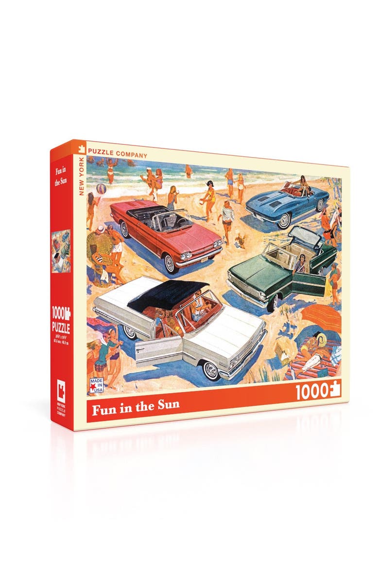NEW YORK PUZZLE COMPANY Fun in the Sun 1000 Piece Puzzle, Alternate, color,