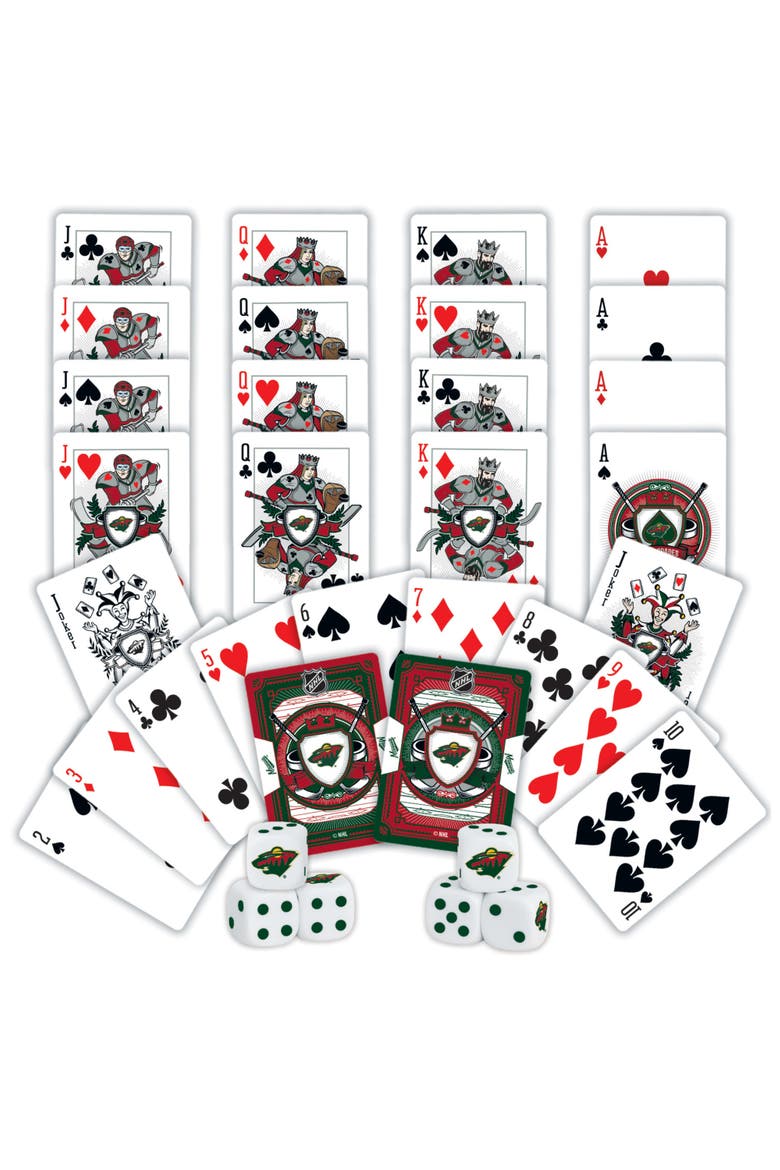 Minnesota Wild Playing Cards & Dice, Alternate, color, Multicolor