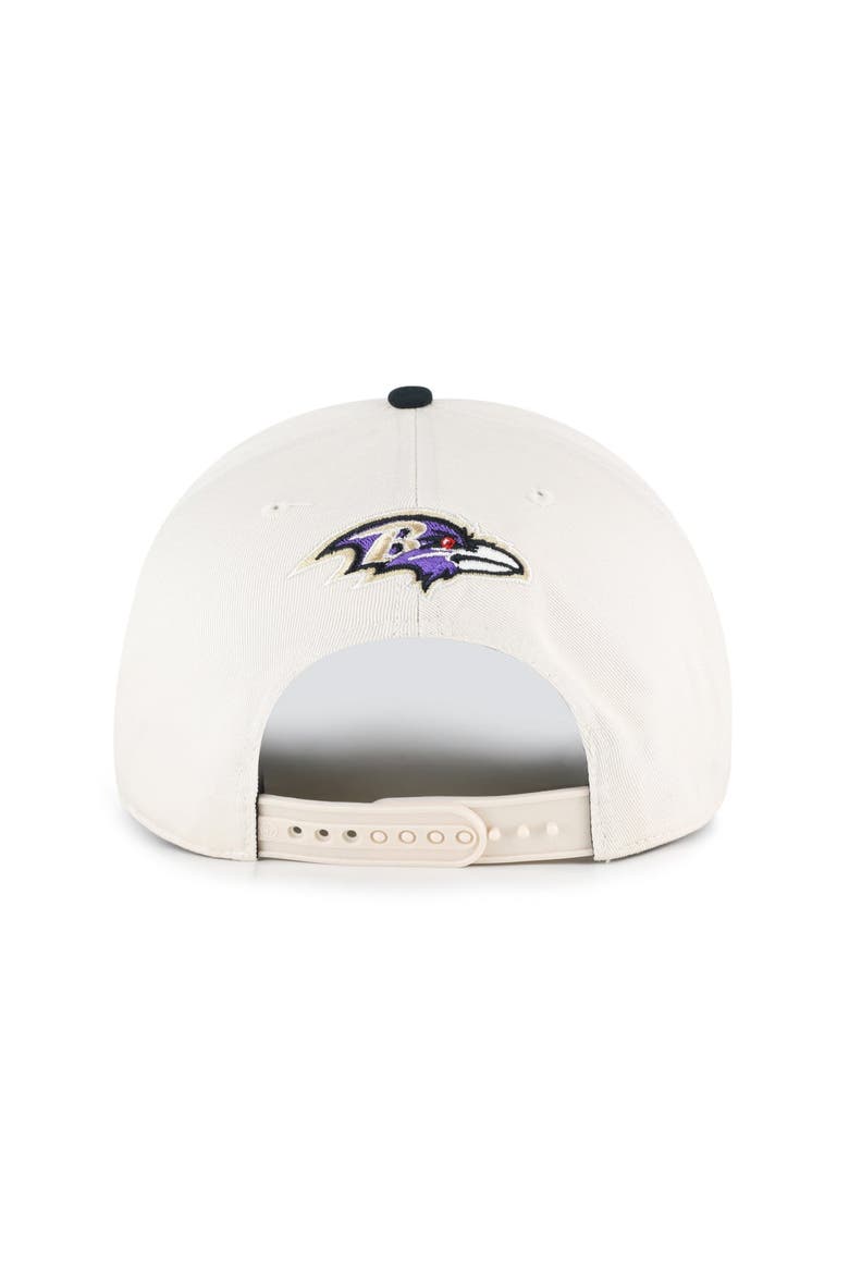 Women's '47 Natural Baltimore Ravens Rope Script Hitch Adjustable Hat, Alternate, color, Natural