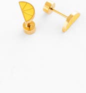 Pip Pop Lemon Stud Earrings