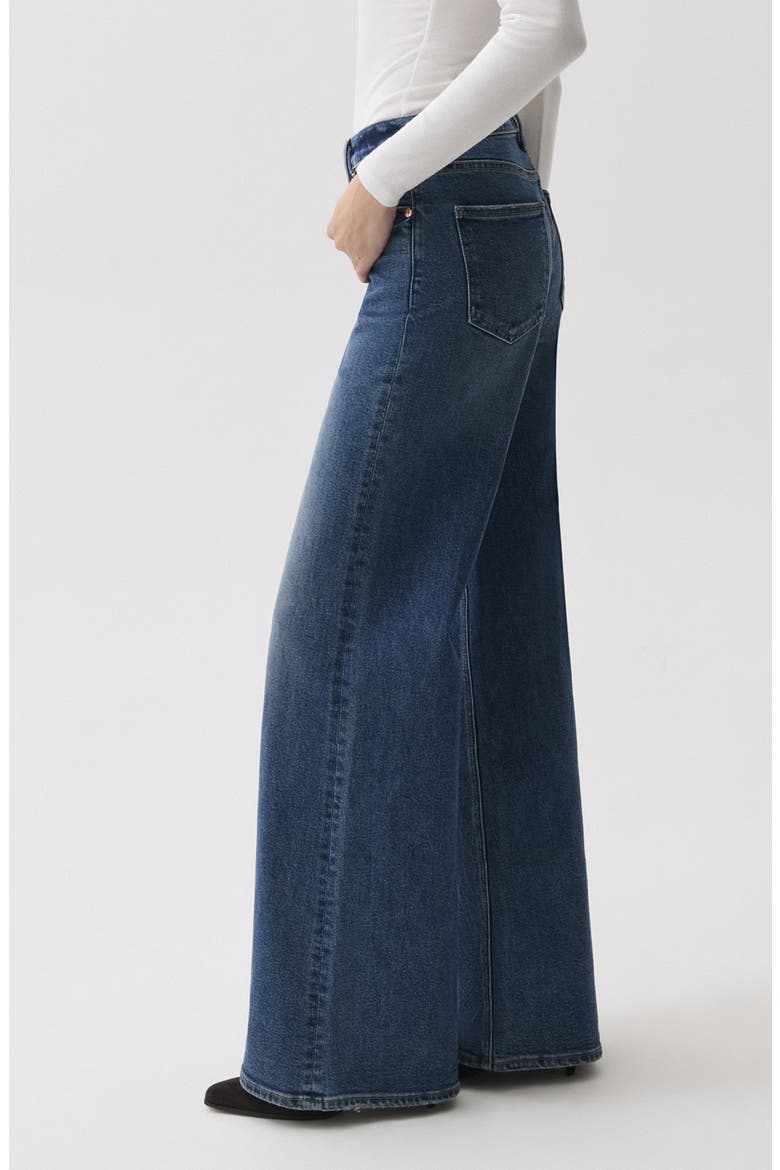 Vivian High Waist Wide Leg Petite Jeans, Alternate, color, BLUE DEPTHS