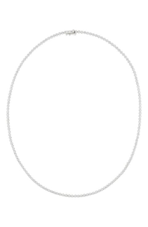 Audrey 18k Gold 1.00ct Diamond Tennis Necklace