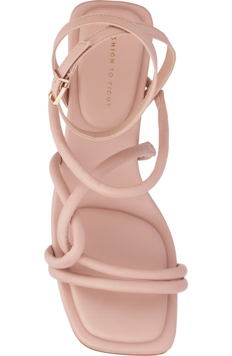 Fashion to Figure Ohara Strappy Block Heel Sandal - Wide Width, Alternate, color, Light Pink