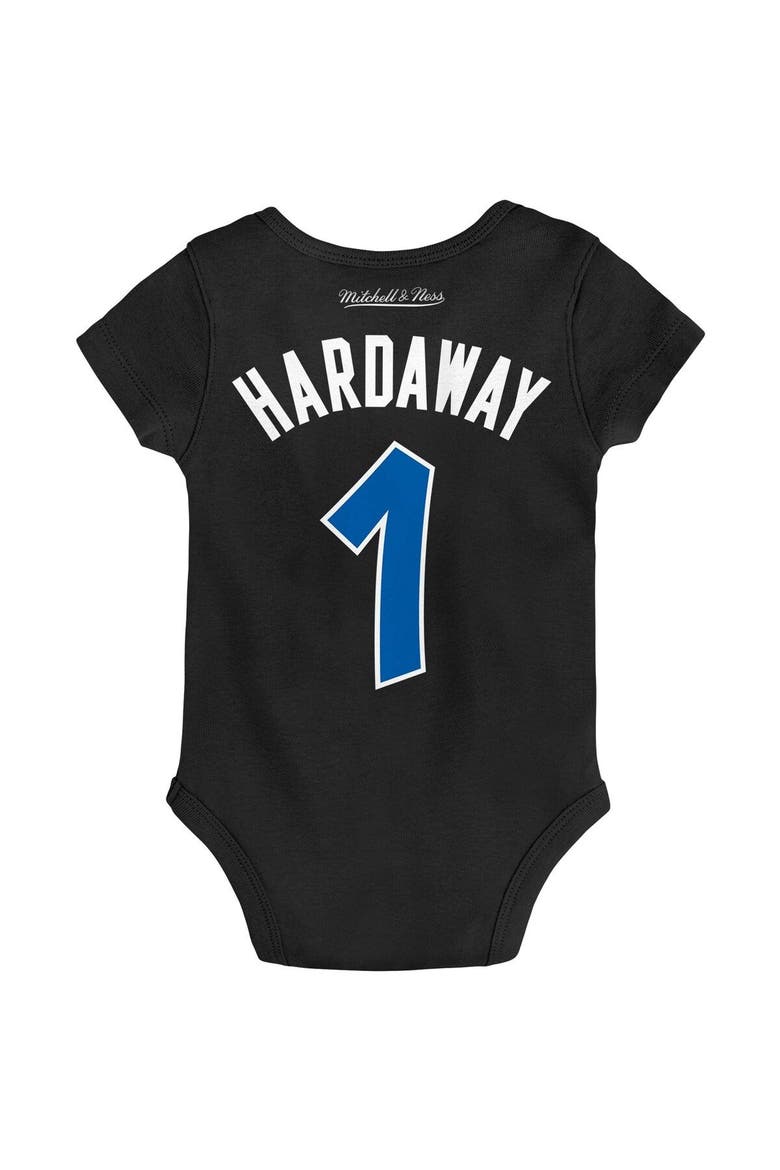 Infant Mitchell & Ness Penny Hardaway Black Orlando Magic Hardwood Classics Name & Number Bodysuit, Alternate, color, Black