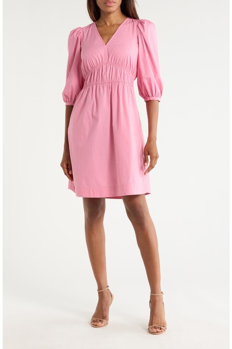 Dezzan V-Neck Dress, Main, color, OPEN PURPLE