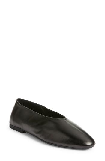 Jeffrey Campbell Woman Ballet Flats Black Size 7 Leather In Black