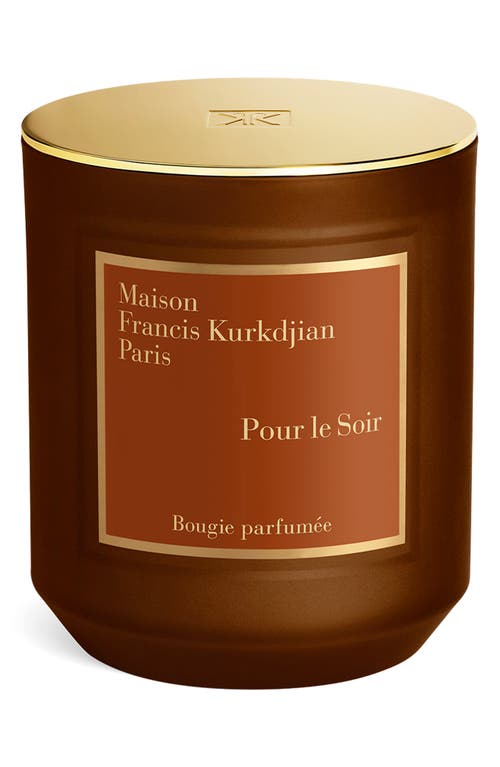 Maison Francis Kurkdjian Pour Le Soir Scented Candle In Transparent