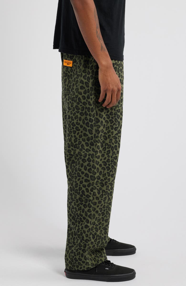 Service Works Leopard Print Cotton Canvas Chef Pants, Alternate, color,