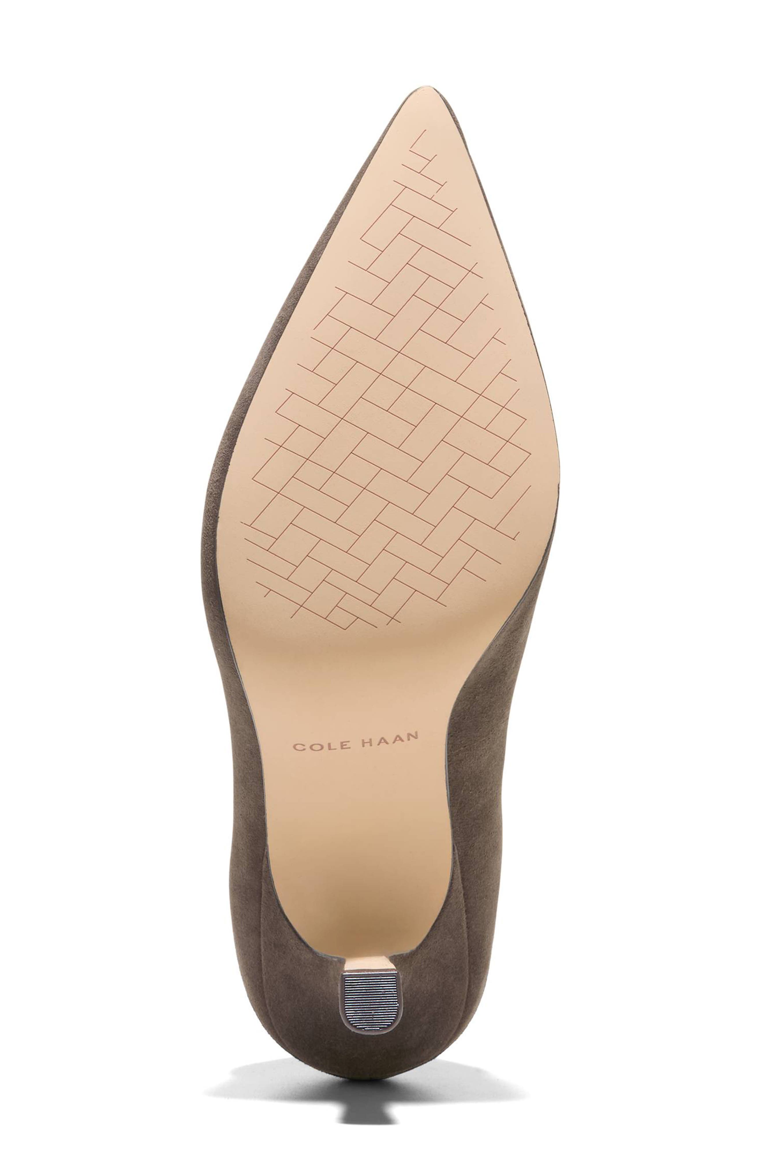 Hansell Pointed Toe Pump, Alternate, color, DEEP OLIVE SUEDE