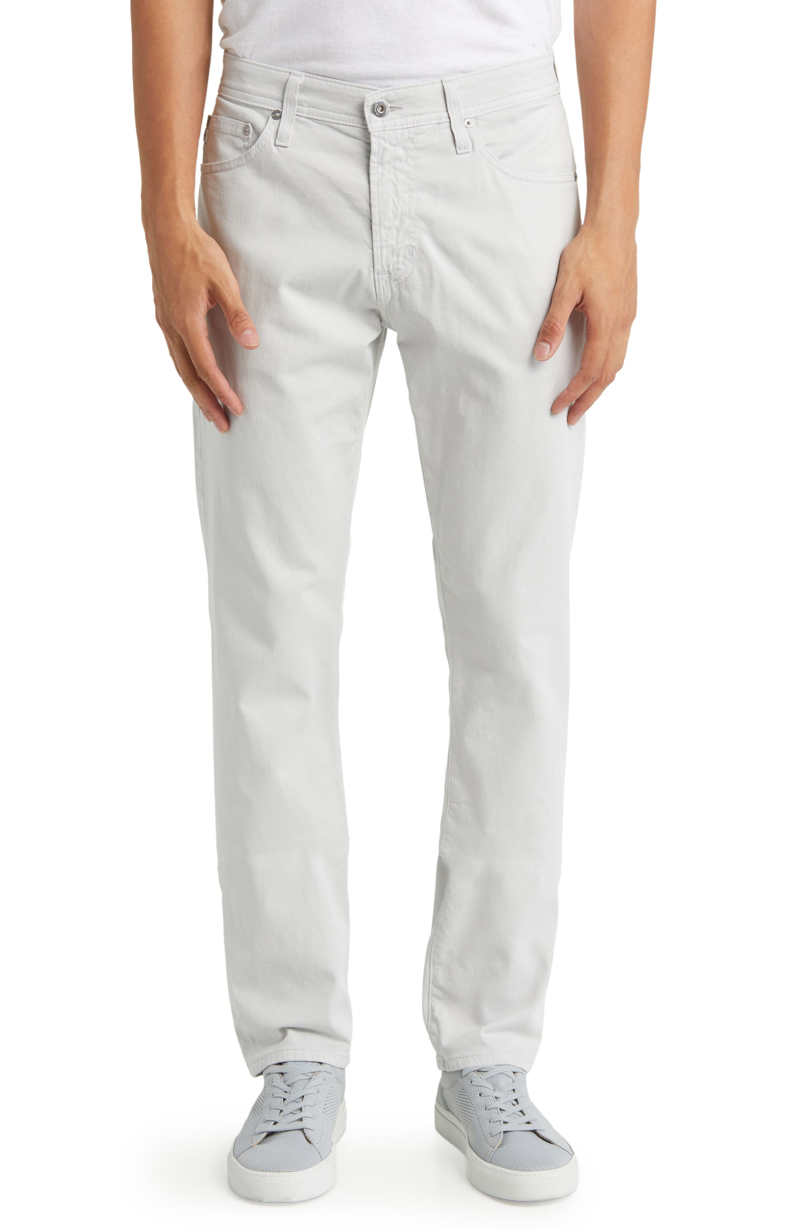 AG Everett Stretch Sateen Slim Straight Pants