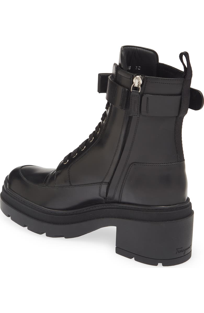 FERRAGAMO Lober Cap Toe Combat Boot, Alternate, color,