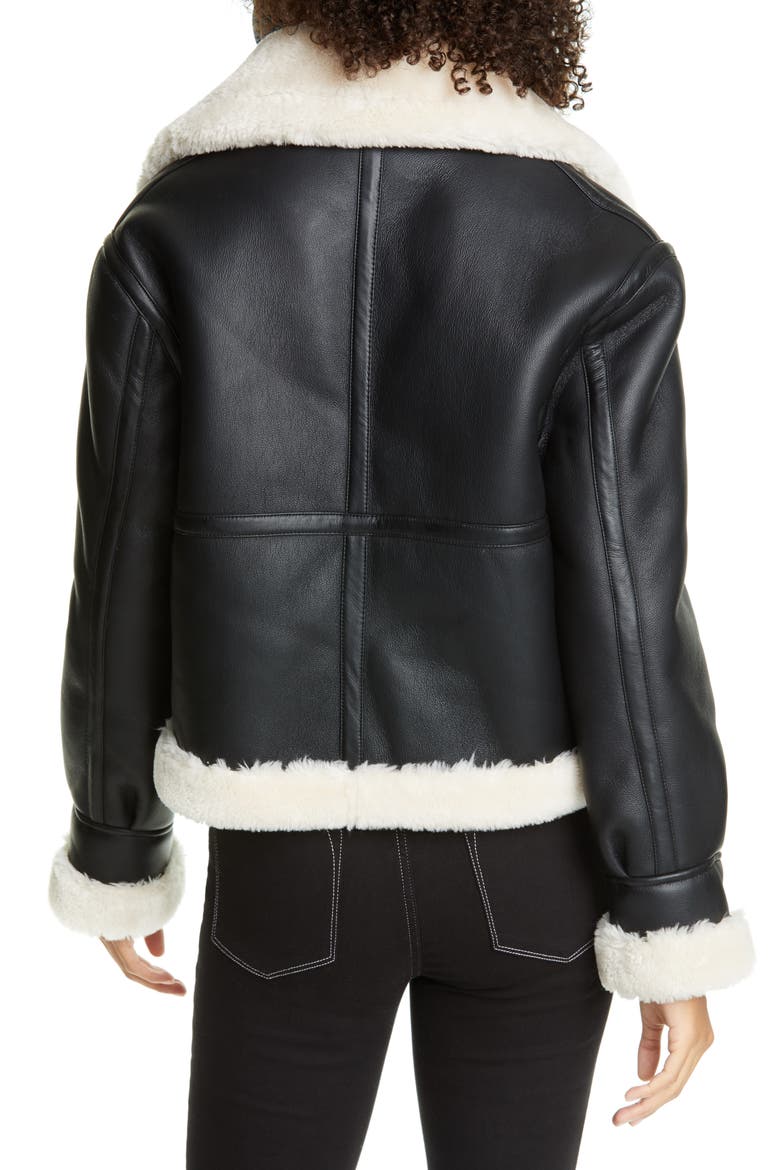 Faux Shearling Jacket, Alternate, color, NOIR MULTI