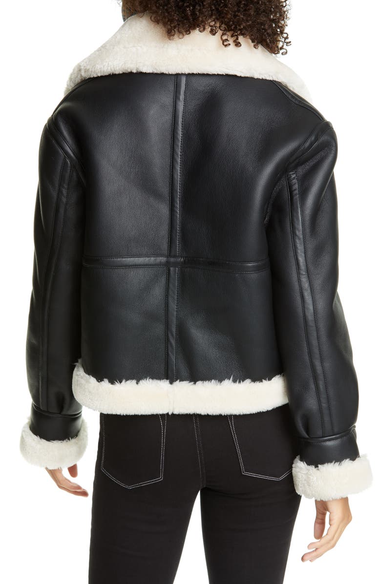 FRAME Faux Shearling Jacket, Alternate, color,