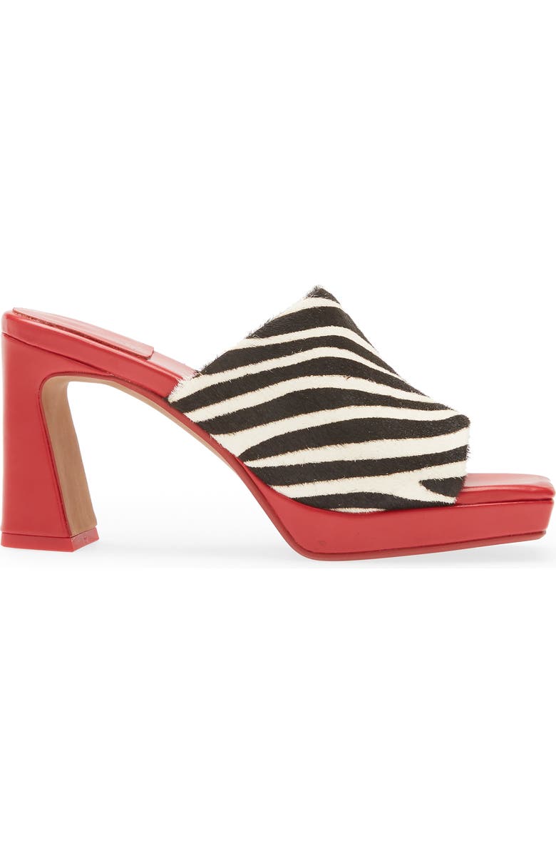 Jeffrey Campbell Caviar Genuine Calf Hair Slide Sandal, Alternate, color,