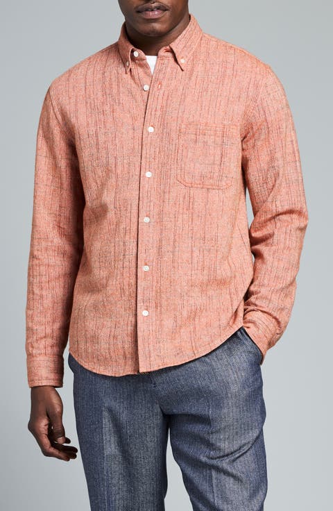Slub Weave Tuscumbria Button-Down Shirt