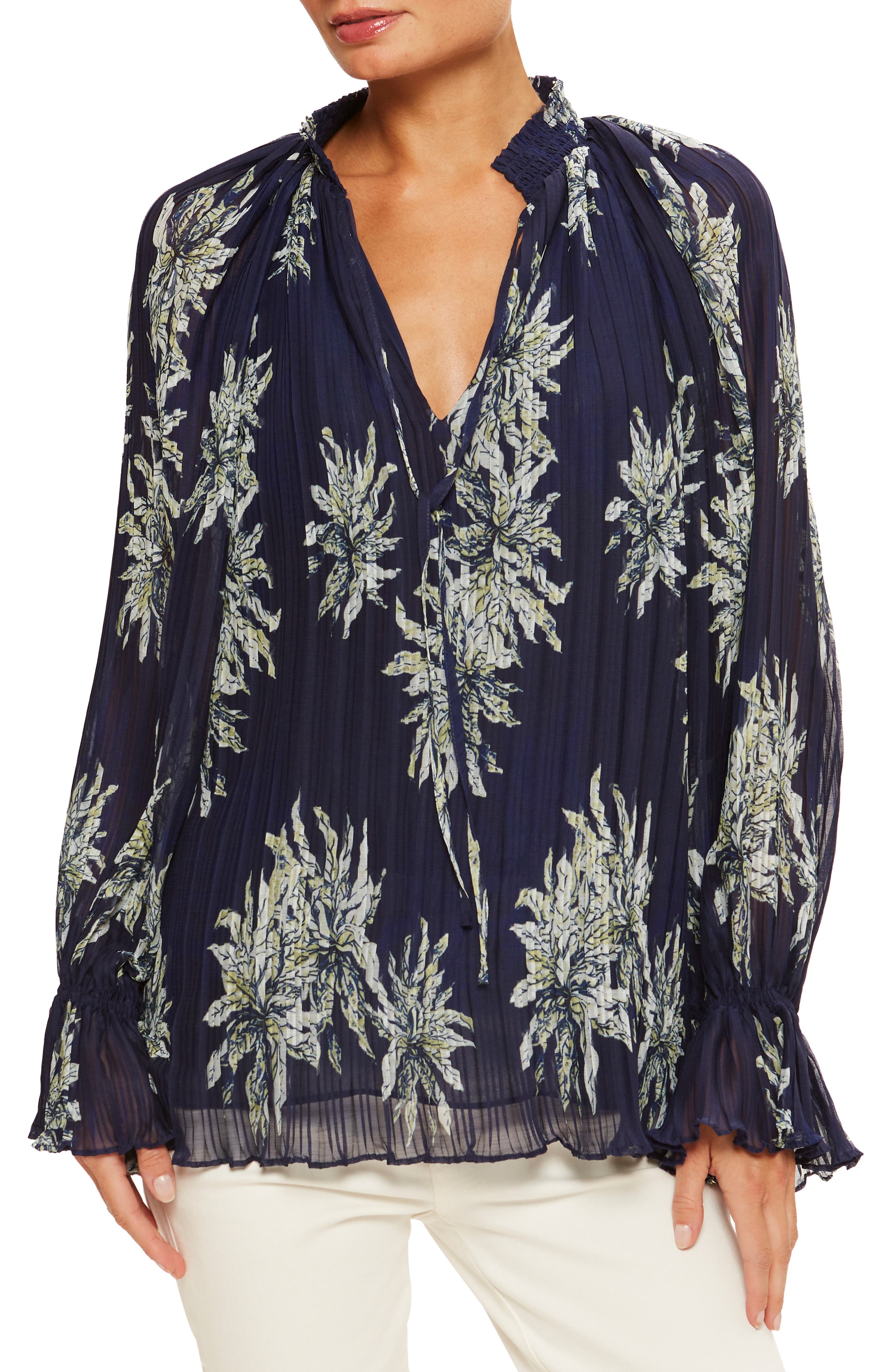 Ramy Brook Kassie Floral Print Top