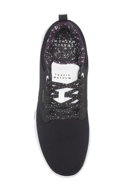 Travismathew The Daily Pro Hybrid Golf Shoe In Black/white