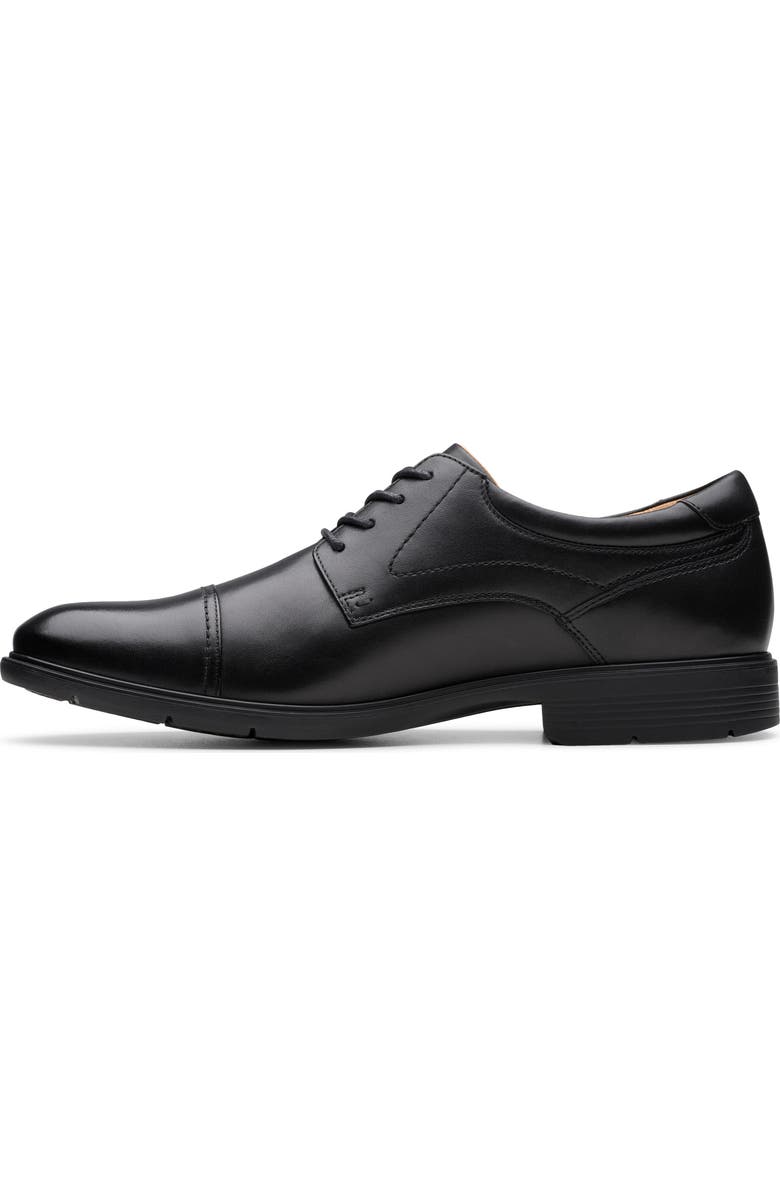 Clarks<sup>®</sup> Eldredge Cap Toe Derby, Alternate, color, Black Leather