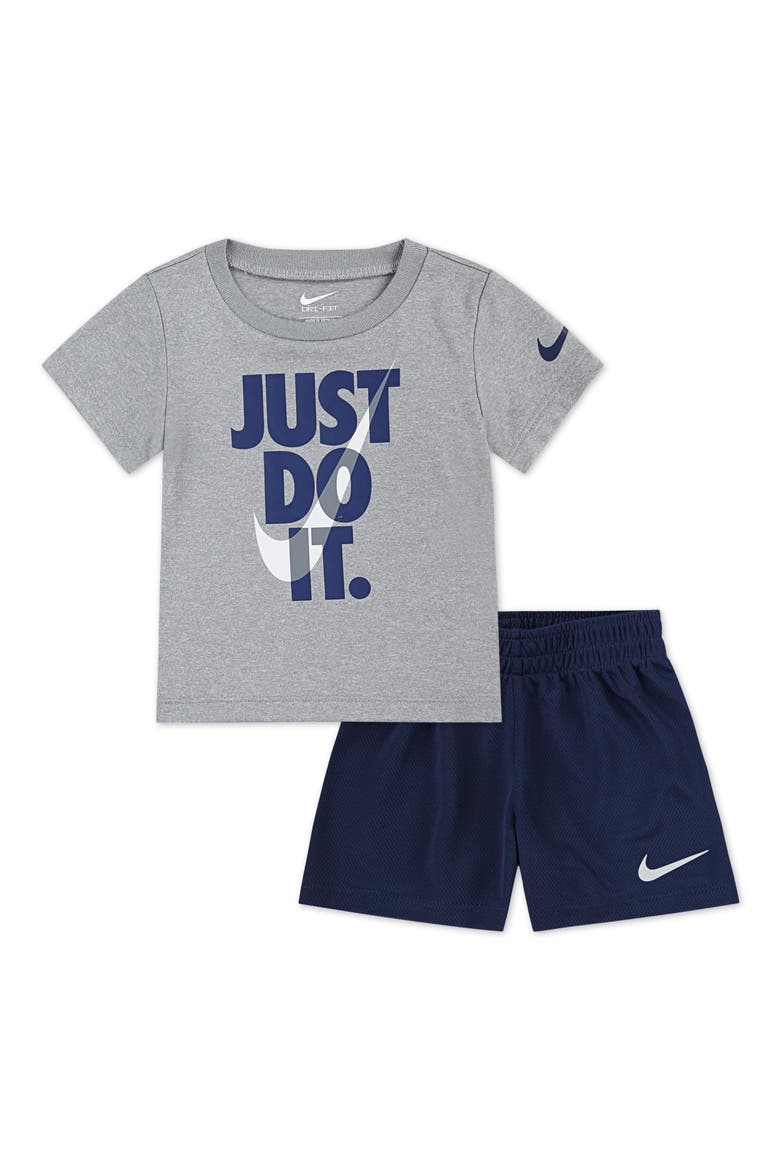 Just Do It Shirt & Shorts Set, Main, color, J3TMIDNIGH