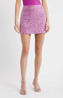 Open Edit Sequin Miniskirt