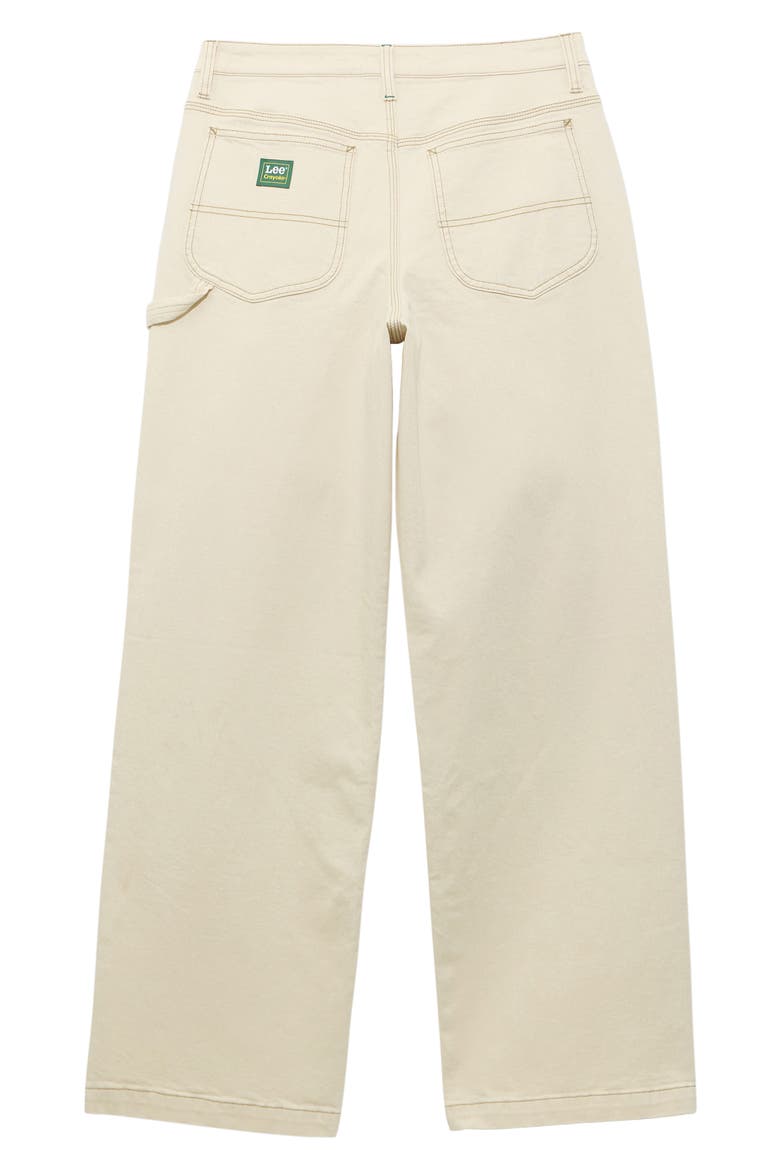 x Crayola Carpenter High Rise Straight Leg Jeans, Alternate, color, ECRU