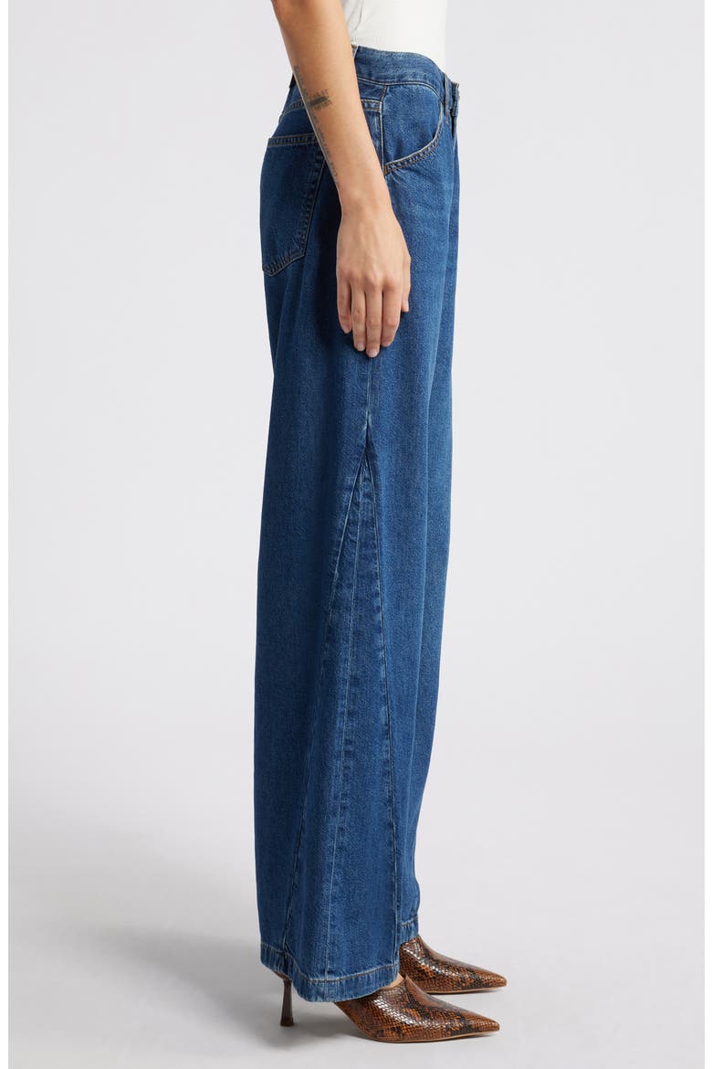 Le Baggy Palazzo Wide Leg Jeans, Alternate, color, BRYCE