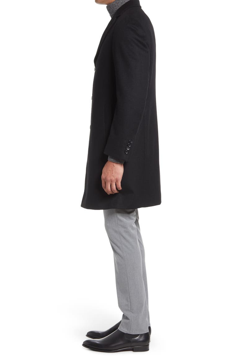 Pierre Cashmere Coat, Alternate, color, BLACK