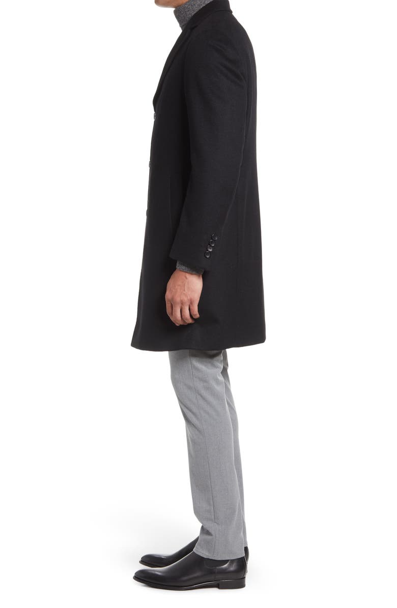 Cardinal of Canada Pierre Cashmere Coat, Alternate, color, Black