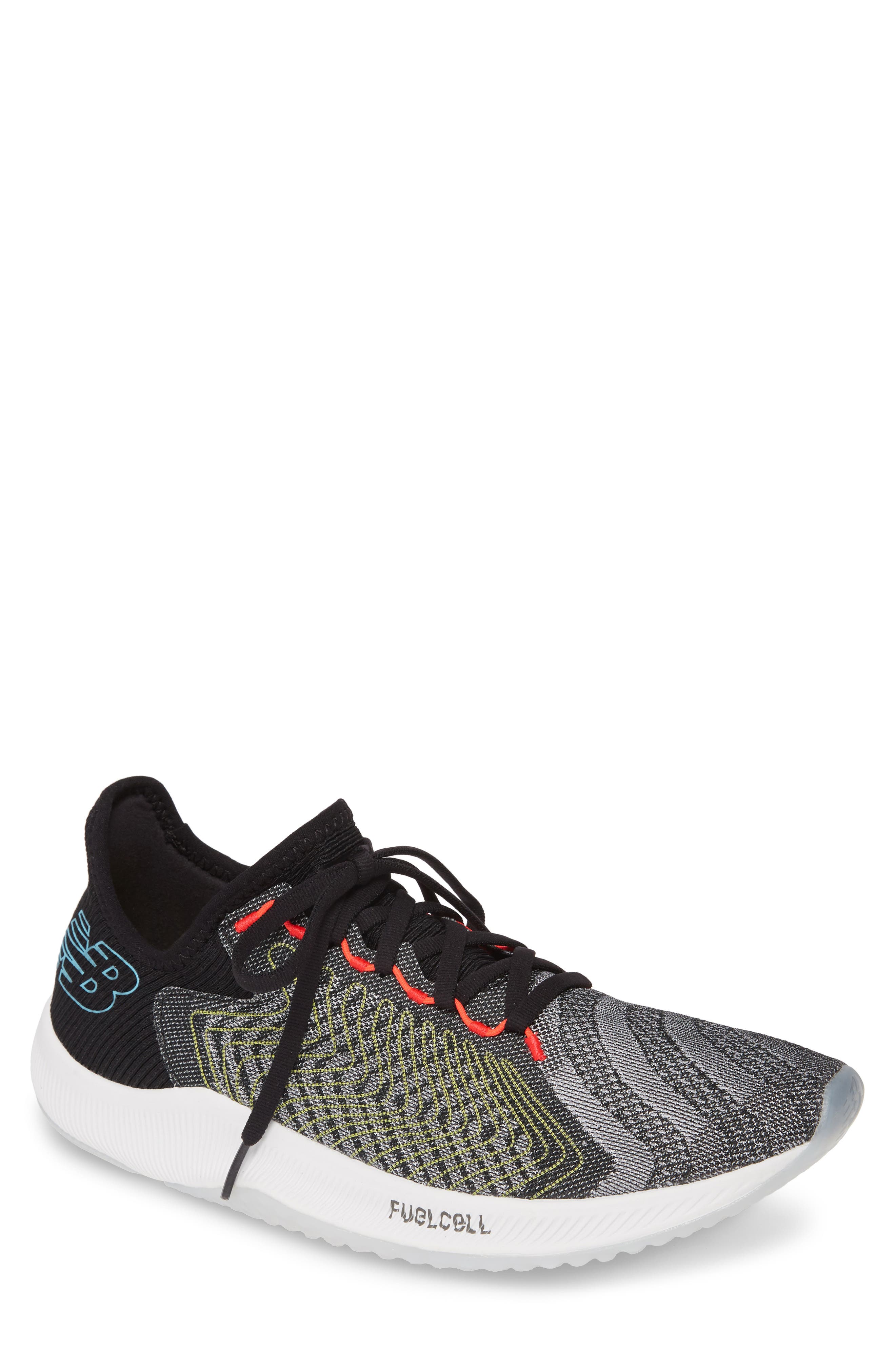 FuelCell Rebel Running Shoe, Main, color, BLACK MESH