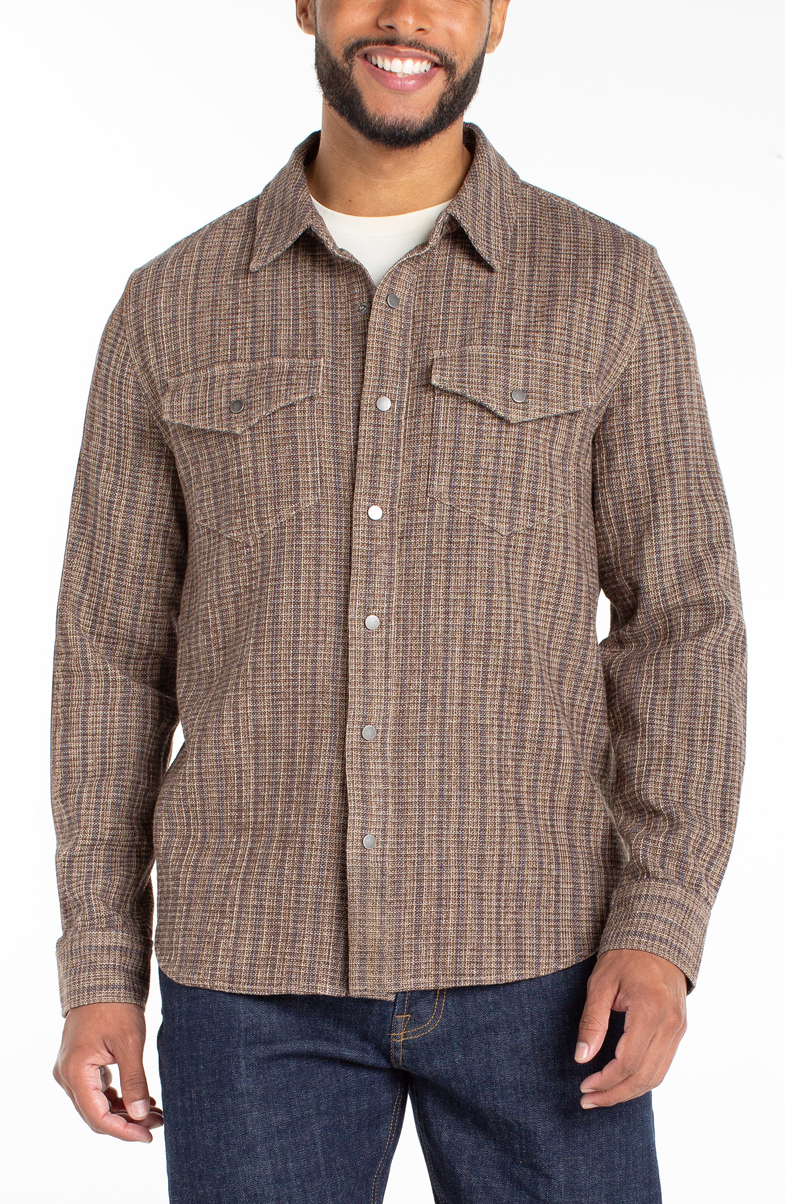 Stripe Cotton & Linen Overshirt