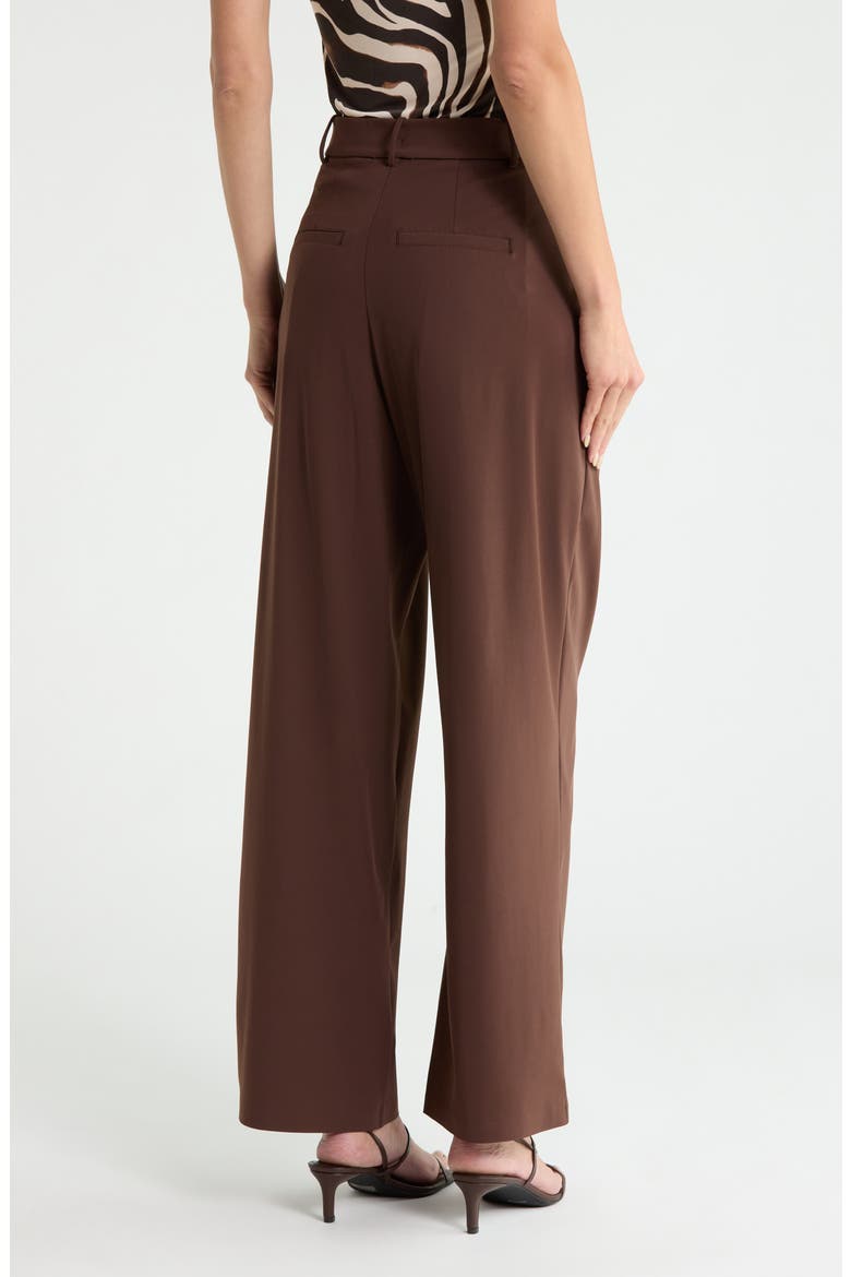 Pull-On Straight Leg Pants, Alternate, color, FUDGE