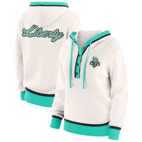 Women's WEAR by Erin Andrews  Cream New York Liberty Hooded Sweater