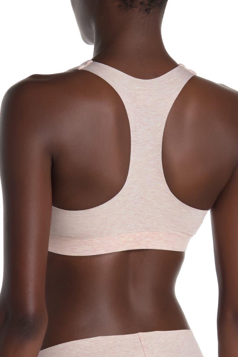 Racerback Bralette, Alternate, color, HEATHERED OATMEAL