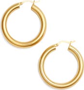 Argento Vivo Sterling Silver Hoop Earrings