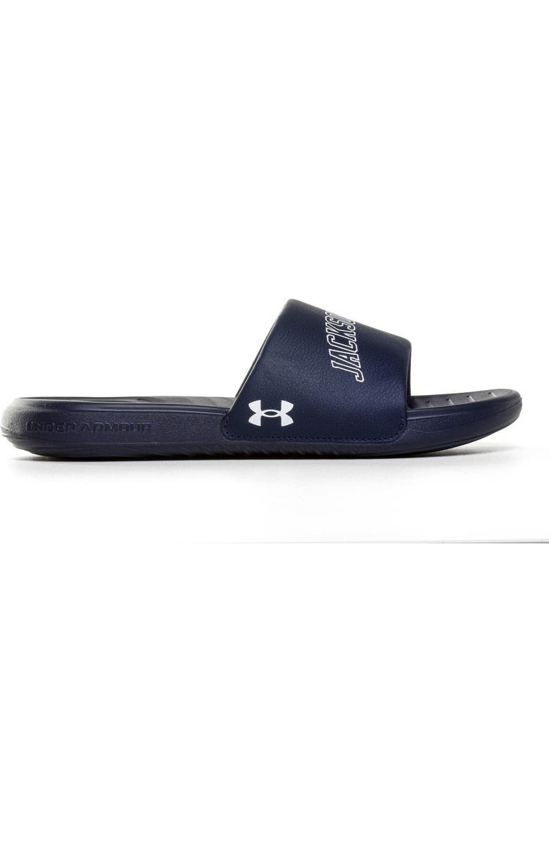 Under Armour Men's Under Armour Jackson State Tigers Ansa Slide Sandals, Alternate, color,