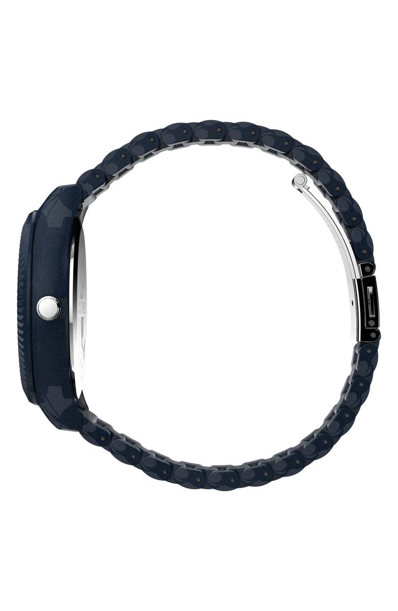 Timex<sup>®</sup> Legacy Ocean Recycled Plastic Bracelet Watch, 42mm, Alternate, color, 