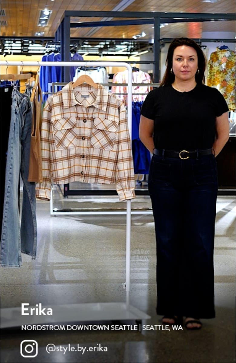 Women's Plaid Crop Jacket, sales video thumbnail